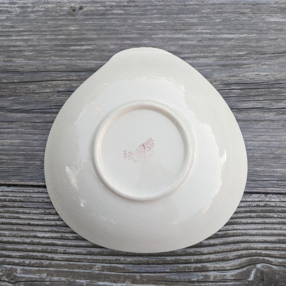 Mid Century Redwing Pottery Serving Bowl Driftwood Pattern - Picture 2 of 7